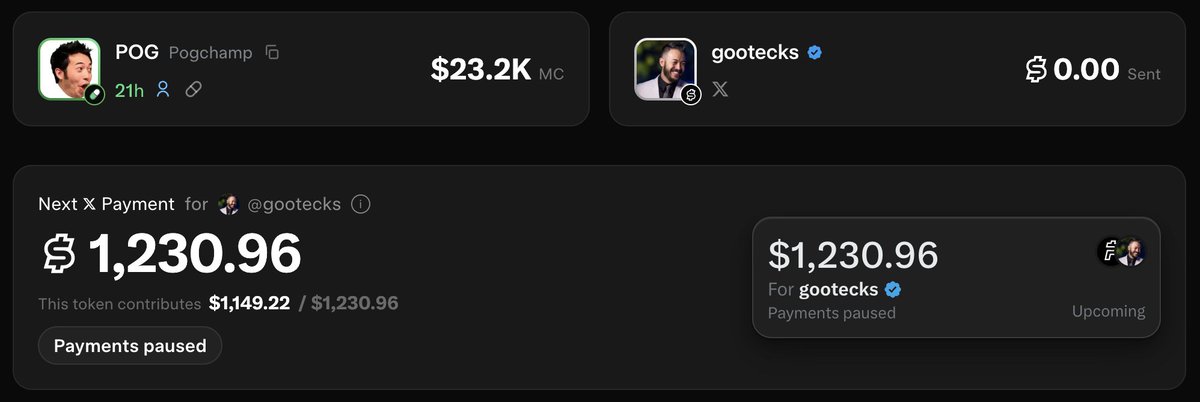 PoggersPaid's tweet photo. Fees now over $1,200 for @gootecks 😮 https://t.co/U5PHfAXYjG
