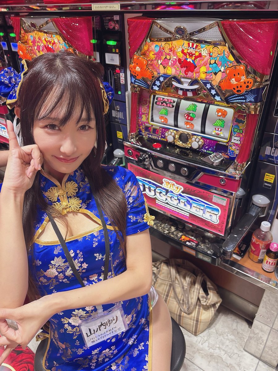 infinity77777's tweet photo. 今日の山ノ内ゆりキック

佐賀県　エムザスみやき店
山ノ内ゆり　実践来店🎰

マイジャグラー5で実践中！
お待ちしてます🚙
#PR https://t.co/SFKaMjnQLE