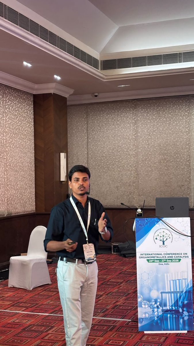 icoc_2026's tweet photo. 🔬 Fascinating science at #ICOCIV2026! 
🎤 Prof. Supriya Rej is delivering an engaging Short-Invited Lecture filled with fresh perspectives. ✨
@RejSupriya https://t.co/UUGHUJ1Rdk