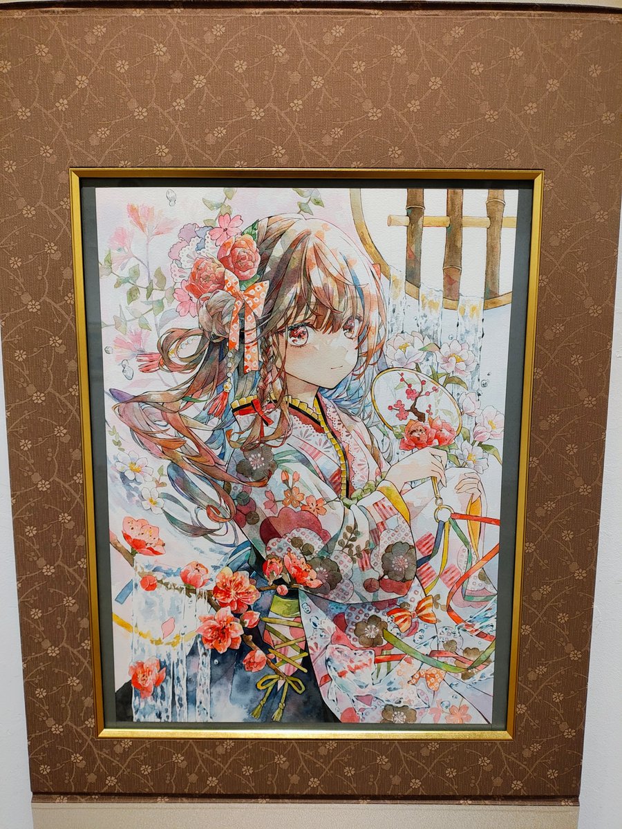 blueallow2's tweet photo. やばい！！🙀
神田神保町の文房堂で画材を見ていたらギャラリーで「優子鈴展」をやってました。(無料)✨✨✨
水彩で透明感のある女の子を描くのが魅力的なイラストレーターさん。🥰
自分もこんな素敵なイラストを描けるようになりたいな。🌟 https://t.co/T3tTzbVjra