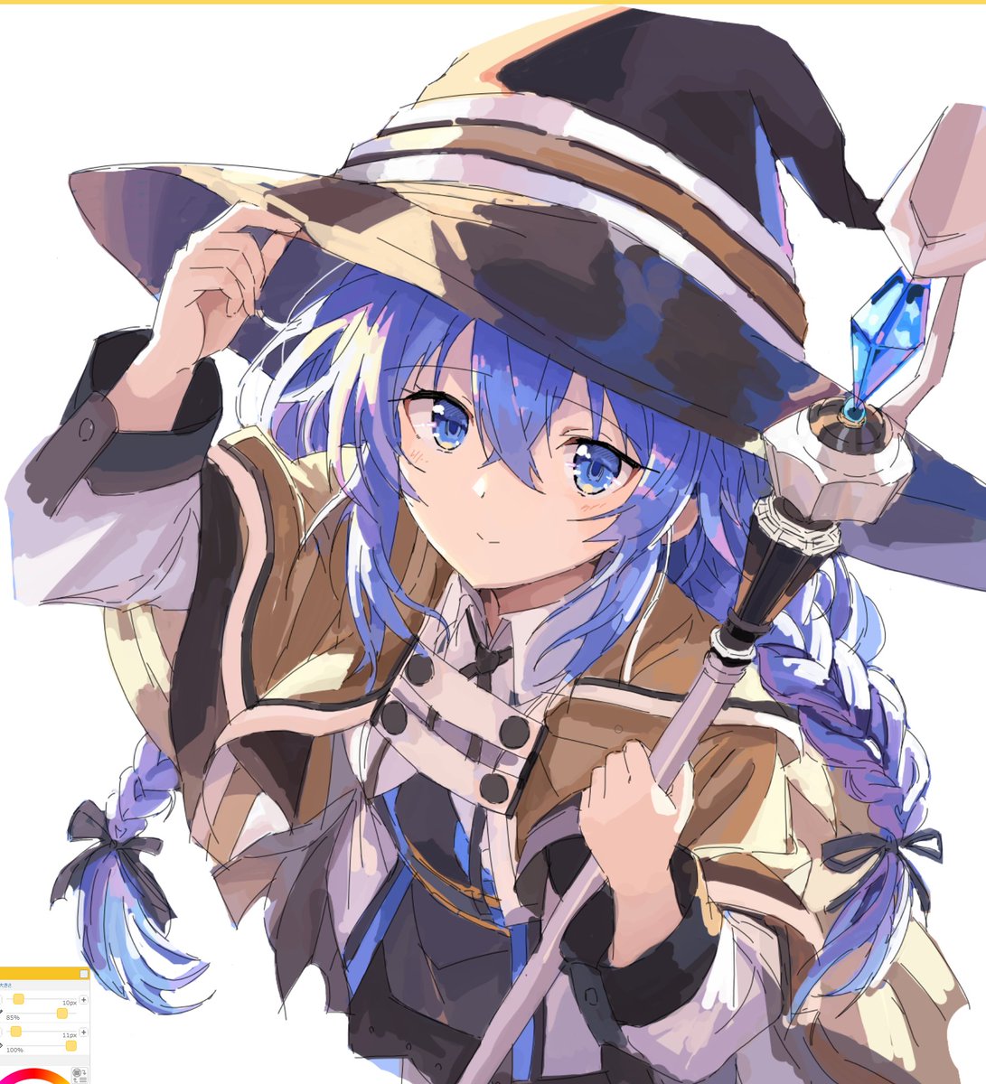sanbai2012's tweet photo. 今日の絵チャ
#無職転生 #ロキシー

しばらく続けます https://t.co/vn1EY4ieoM