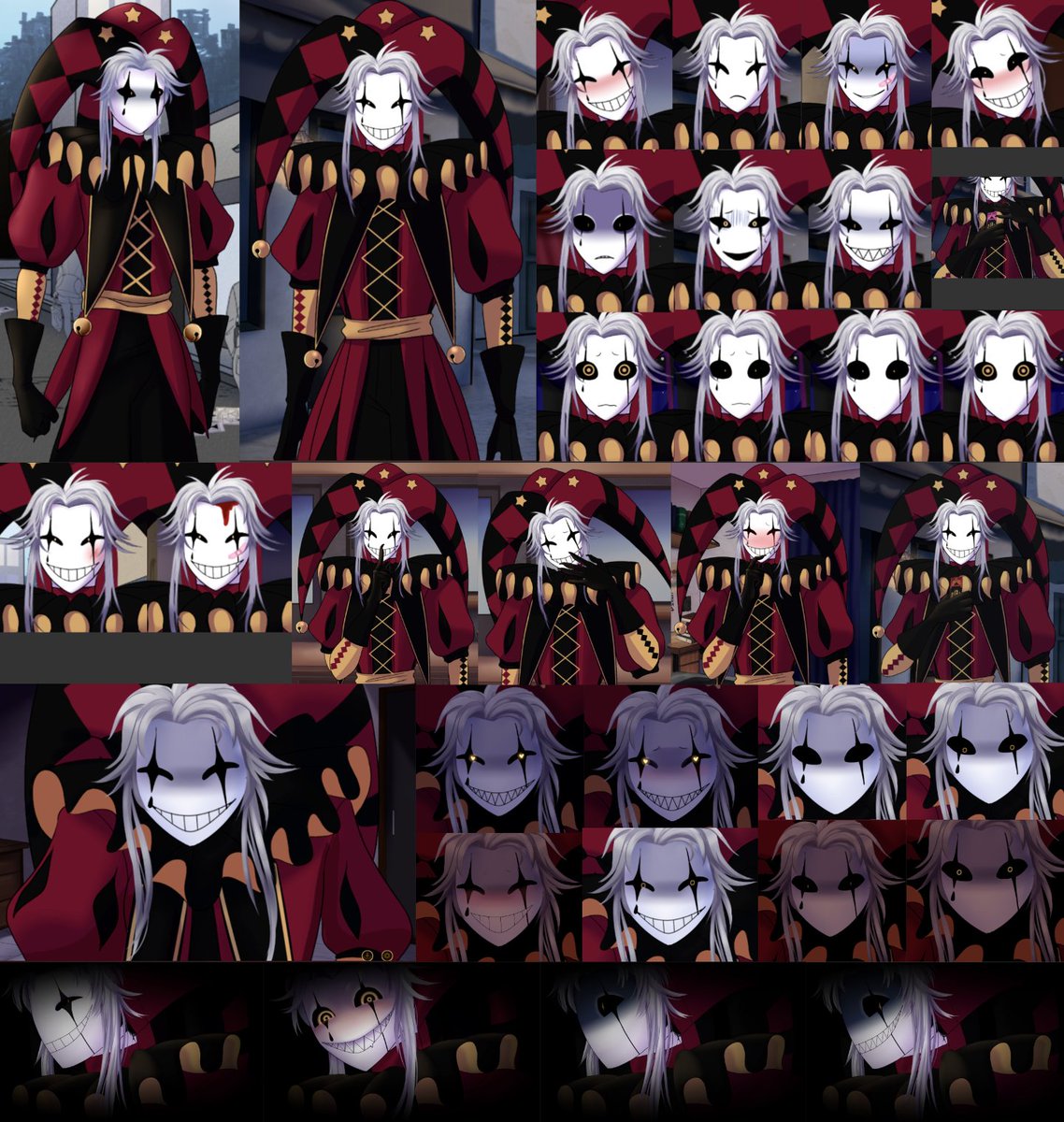 Rising_Tide_0's tweet photo. Pierrot Sprites! https://t.co/MG0OM0Y2sP