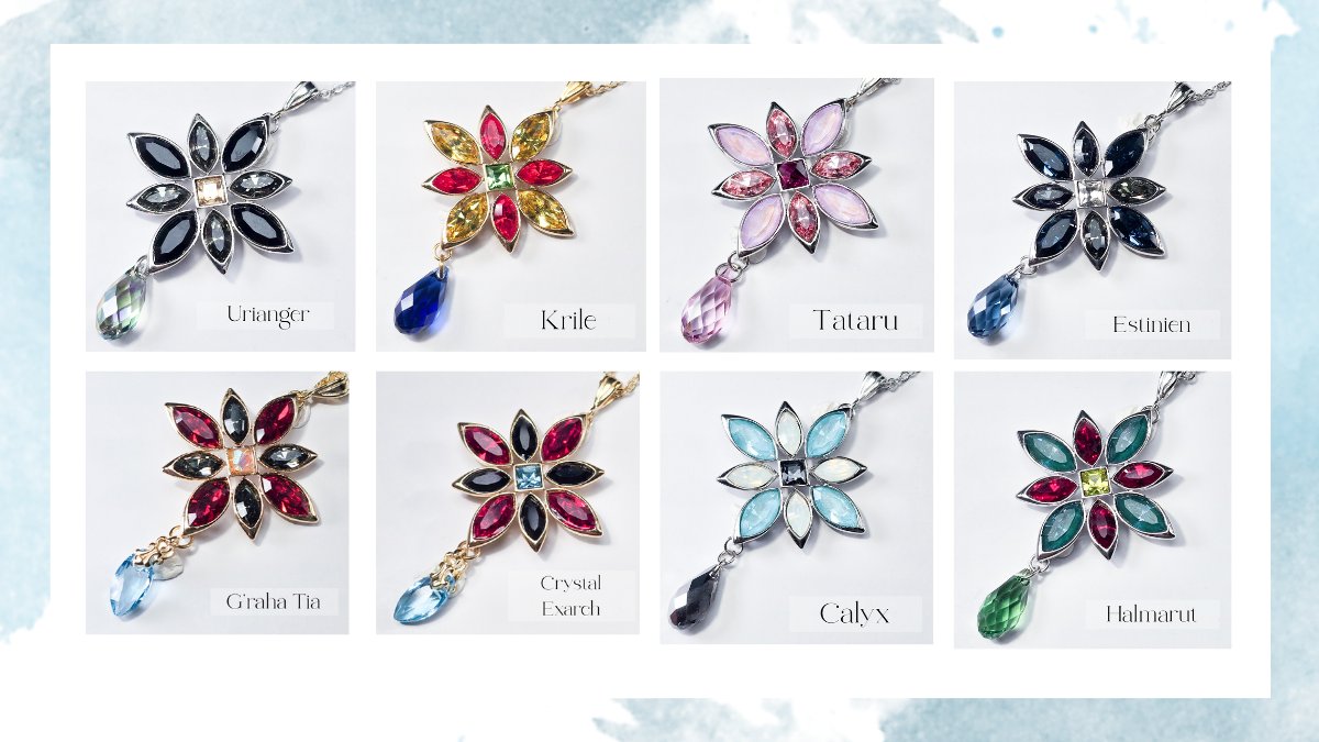Atelier_Arium's tweet photo. 🎪【頭割り8 お品書き②】🎪
NPCイメージペンダント💎✨

『Crystal Bloom ー花星晶ー』
――“彼、彼女”が歩む物語に咲く、一輪の花。

星の光を宿した小さな結晶が、
一つひとつの想いに触れ、その人の色を宿して花開く。
それぞれの人物から着想を得た色彩のクリスタルを花弁のように組み合わせ、一輪の花を表現しました。
花の下には、きらりと揺れる一粒の雫を。

「その人の色に染まり咲いた花。
その花弁から零れ落ちる、一滴の光。」
そんな小さな物語を込めています。

その人の物語を宿した一輪の花が、
“貴方”のこれからの旅路にも寄り添えますように――。

💎 Crystal Bloom ー花星晶ー
NPCイメージ作品一覧
https://t.co/tIXcmFDEpm

#頭割り8
#頭割り8作品URL
#AtelierArium_お品書き
