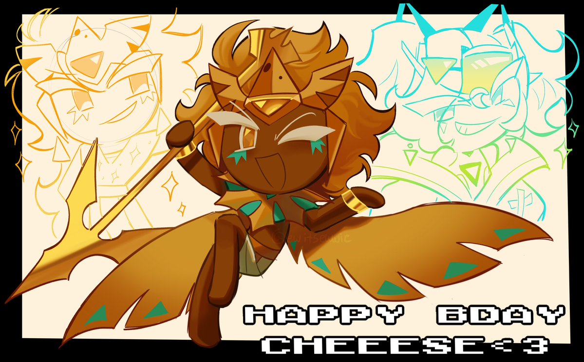 ewitsewwie's tweet photo. happy releaseday cheese…. ily…… #cookierunkingdom #goldencheesecookie https://t.co/avYftfnBl6