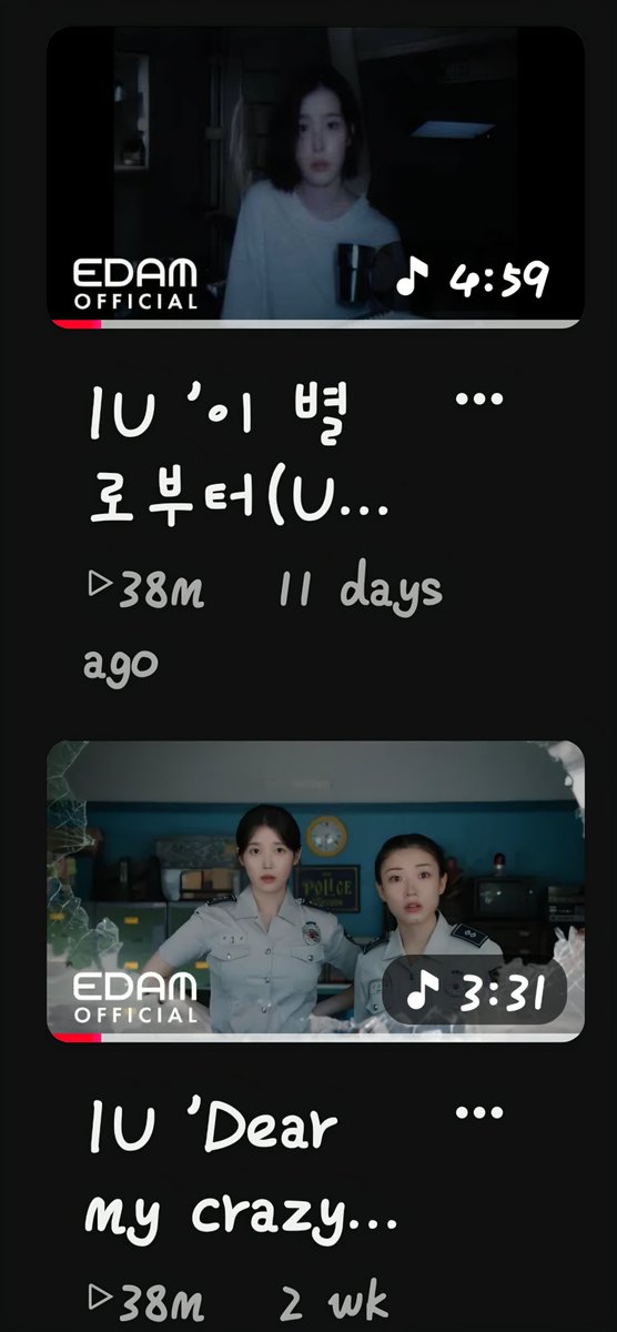 filipe910910's tweet photo. 38 MILLION views and counting for BOTH MVs! 📈🔥
​"Unknown Planet" (이 별로부터) and "Dear my crazy soulmate" are moving completely in lockstep:
🔹 ~2.7M–3M daily views on YouTube
🔹 Cinematic storytelling vs. pure feel-good energy
🔹 Both MVs maintaining equal streaming priority among UAENAs
​Unmatched replay value and star power. Which visual project are you looping today? 🎧🎬
​#IU #아이유 #UnknownPlanet #DearMyCrazySoulmate #IU_MV
