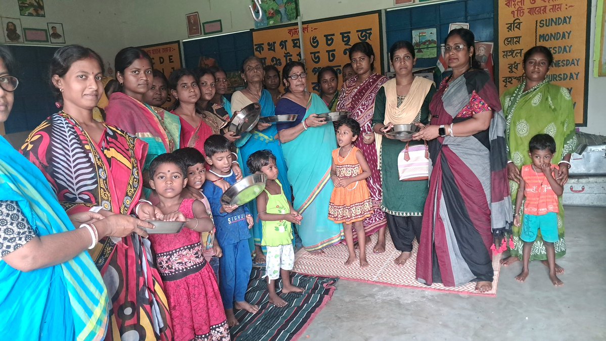 shampamathur's tweet photo. 26/09/2026 খন্ডঘোষ বিধানসভার 5 নাম্বার মন্ডলে কৈয়র অঞ্চলের  তোড়কোনা 5টি ICDS সেন্টার মিলে অঙ্গন উৎসব পালন করা হলো। https://t.co/Z3iJeWD6AA