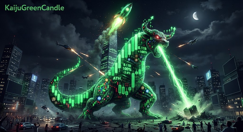kaijuclancoin's tweet photo. just green candles today!!!! https://t.co/mQ5B984RwG