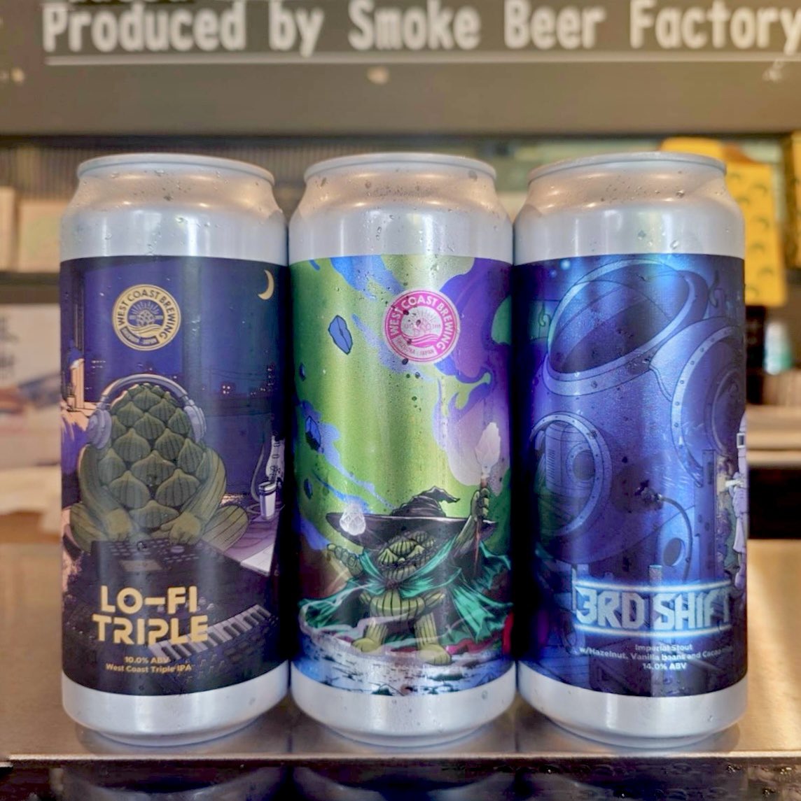 kunseiya_sbf's tweet photo. 【9月27日(日)】
🍻🆕缶ビール入荷情報🍻
静岡"WEST COAST BREWING"さんより、ヘイジーダブルIPA「Full Hop Alchemist rX」、ウエストコーストトリプルIPA「Lo-Fi Triple」、インペリアルスタウト「3rd Shift」が入荷致しました✨️ https://t.co/uqyuXupn7G