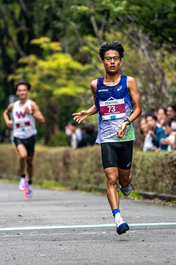 Runvox's tweet photo. 工藤慎作選手、
13分台を2本走ってこの余裕。

底が全く見えません。

そして一番ヤバいのは、
この工藤選手ですら早稲田の5000mPBトップ5圏外ということ。

今年の早稲田、選手層バグってます。 https://t.co/TVCNPhCkIi
