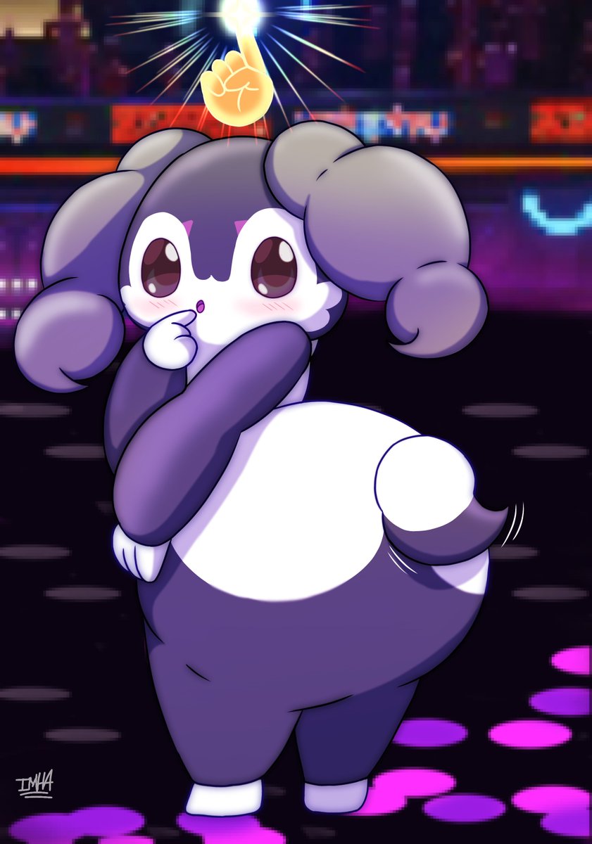 PostDLing's tweet photo. Indeedee ha usado señuelo ☝️ 
#pokemon #Pokemonart #furry #art https://t.co/xilFqrP7sq