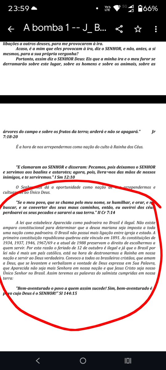 rafaelabarbosa's tweet photo. @brizollucas Olha os trechos do livro do pastor do candidato miliciano. Ele frequenta os cultos desse cara aí. https://t.co/GMNvELPzw9