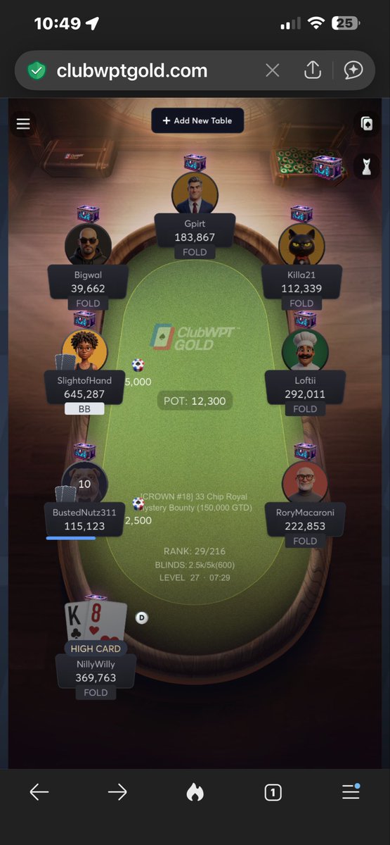 TheNillyWilly's tweet photo. @ClubWPTGold let’s see how deep we run… https://t.co/xbM5hoJgT9