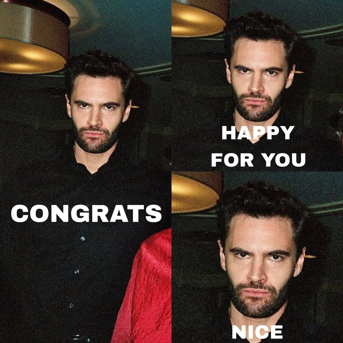 savraphim's tweet photo. @TomBateman_ I don't know, such a coincidence that two days ago I was just watching the trailers for your new movie, and then I found your friend application on base. Hellooo!! Happy to have you around, Tom🌼

But I'm so sorry, your pic immediately reminded me of this... https://t.co/1XVo8dDOh1