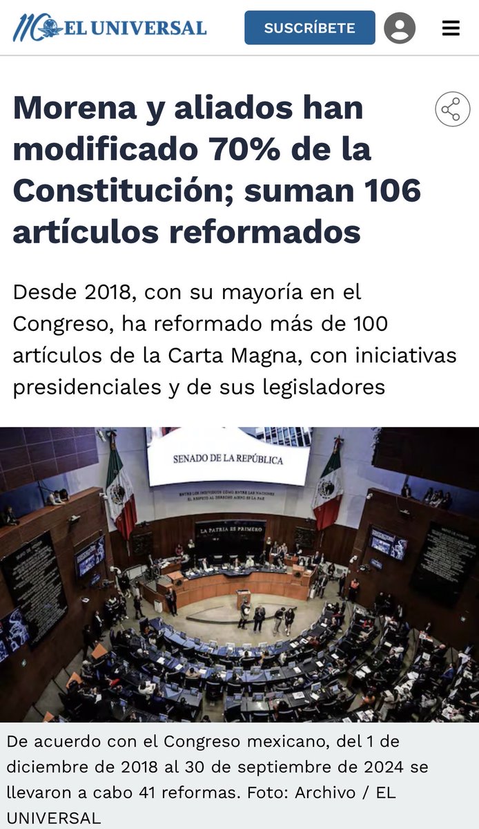 Czar_River's tweet photo. @mirostro @eduardoandradei @vicfc7 Han cambiado gran % de la constitución, más de 100 artículos… pero es complicado cambiar una reforma que según es mala. 😏

Sigues justificando a funcionarios corruptos. Pobrecitos, no tienen voluntad ni principios. “No somos iguales…” Decían. 🙄 https://t.co/rQS3vPRIwU