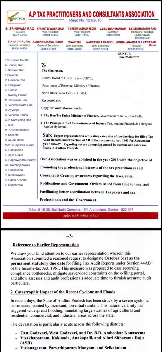 rambajajgst's tweet photo. Retweet For Support and Reach

Representation from APTPCA For #ExtendTaxAuditDate 

Ram Bajaj
8696424223

For Regular GST Updates, Join this Group
https://t.co/qwbrJcdzci https://t.co/hD9KwFR6uN
