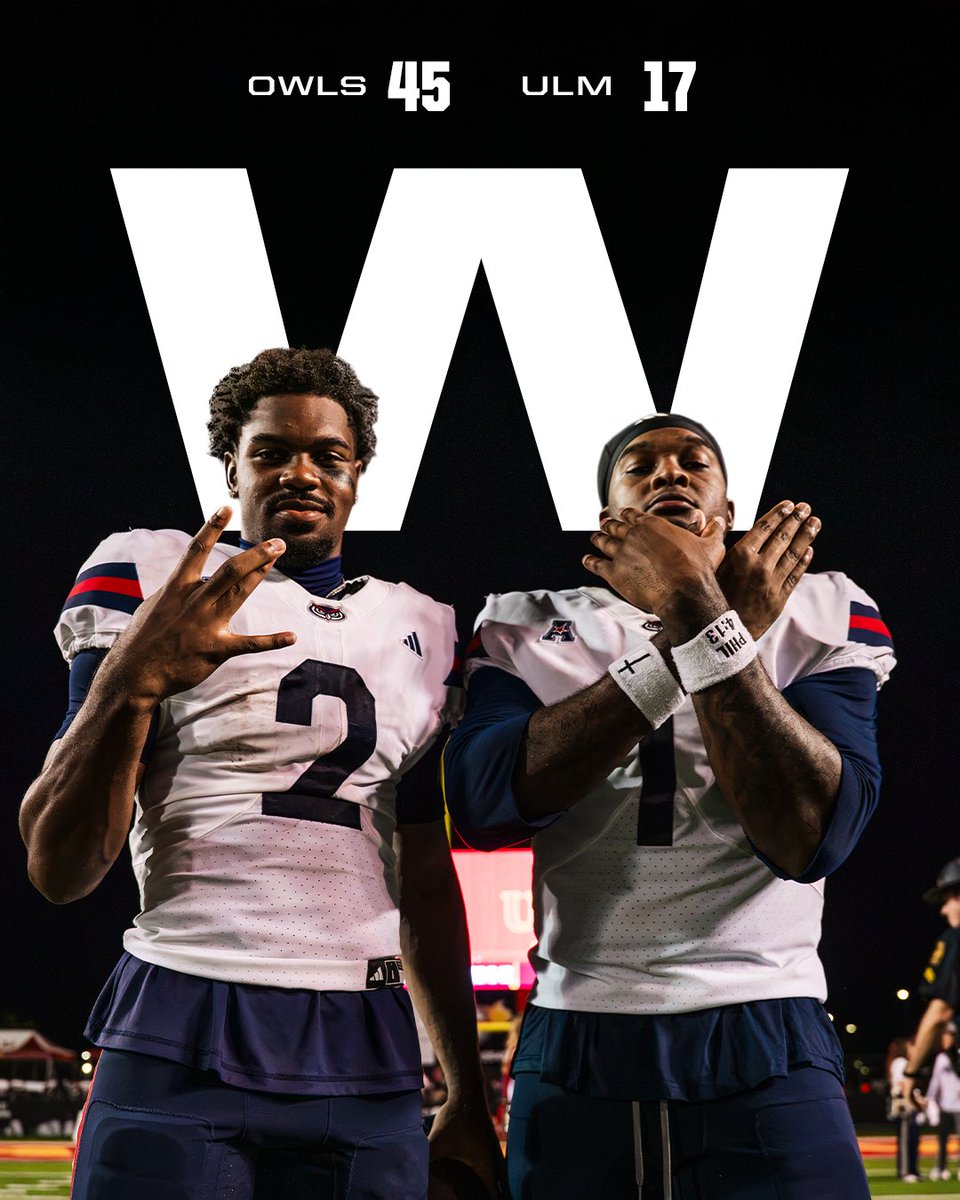 FAUFootball's tweet photo. WWWWW https://t.co/Ai8bpuprRm