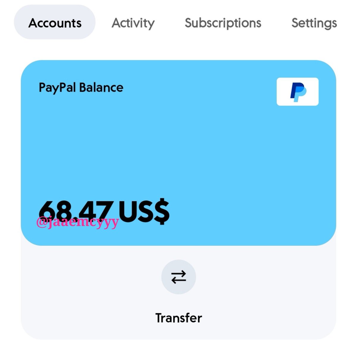 jaaemcyyy's tweet photo. wts / want to sell
saldo paypal

$68.47 × 17.100
( take all only ) https://t.co/oABccWEQg6