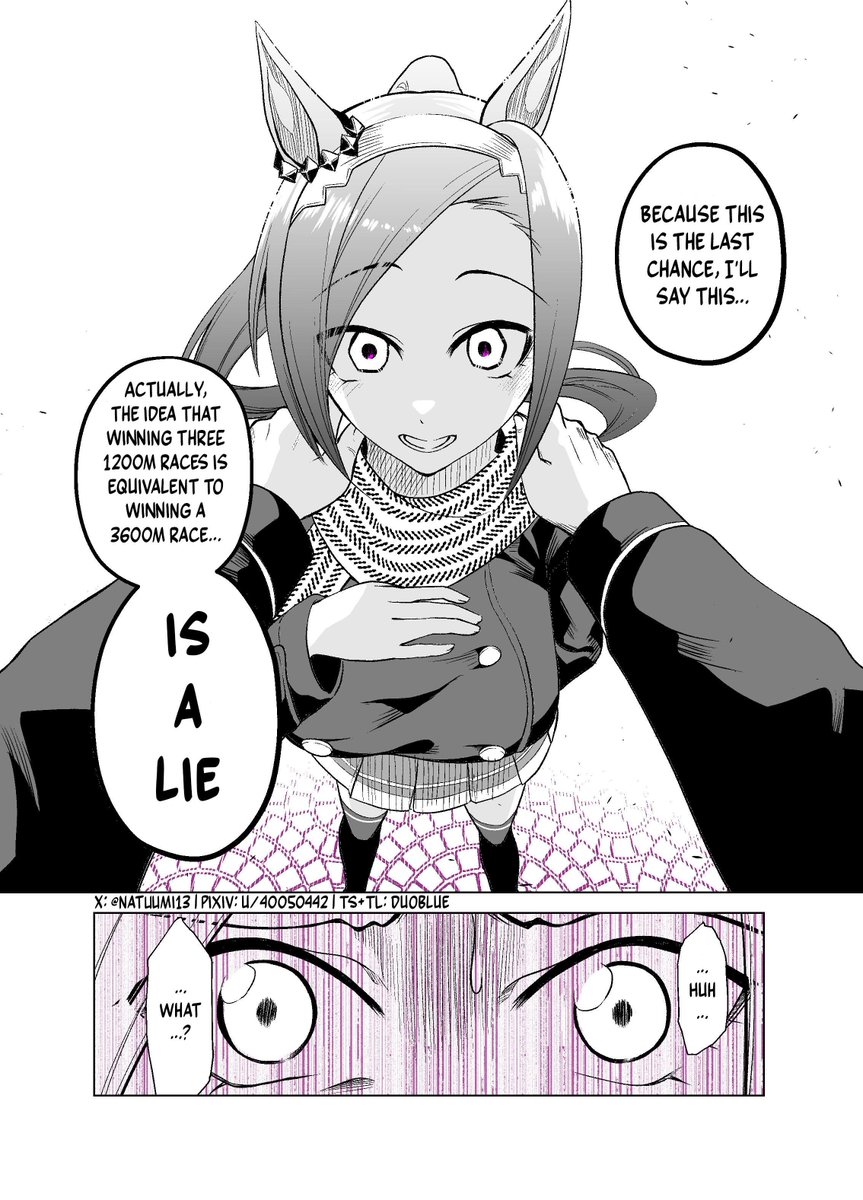 duoblues2's tweet photo. Bakushin Retiring 
Artist: natuumi 
 
Source: https://t.co/jK23AMBcxQ

All rights belong to Natuumi. Please support the original artist! 

#ウマ娘 #ウマ娘英訳 #Umamusume #UmaTranslations https://t.co/Nbe4a45SSs