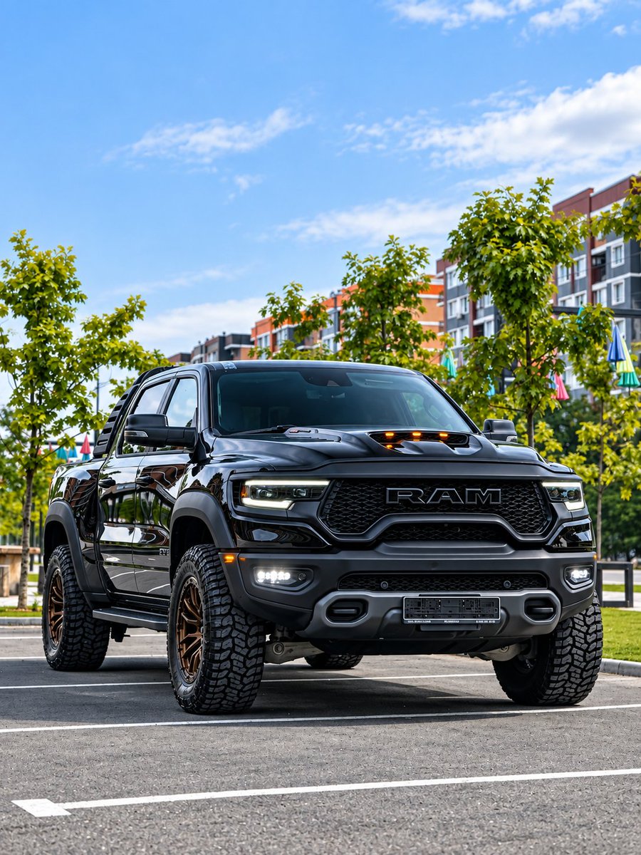 TorqueSociety's tweet photo. RAM 1500 TRX 🇺🇸 V8 HEMI 6.2L supercargado, 702 hp y 881 Nm, tracción 4x4 y 0–100 km/h en unos 4,5 s. Una pickup todoterreno con corazón de muscle car.

#RAM #RAM1500TRX #TRX #Pickup #TorqueSociety #Bogotá #Medellín #Barranquilla #Ibagué https://t.co/pnK8jdZulu