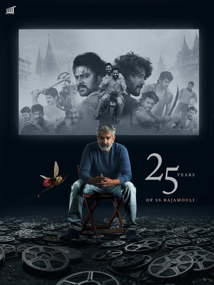 WallsAndTrends's tweet photo. Before him, there were films.
After him, there were worlds…🔥

25 years of turning the impossible into the unforgettable. 

25 years of making India stand proud.

25 years of pure, relentless, unmatched vision.

Here's to the torchbearer. Here's to Jakkanna. 🔥🙏

#25YearsOfSSRajamouli