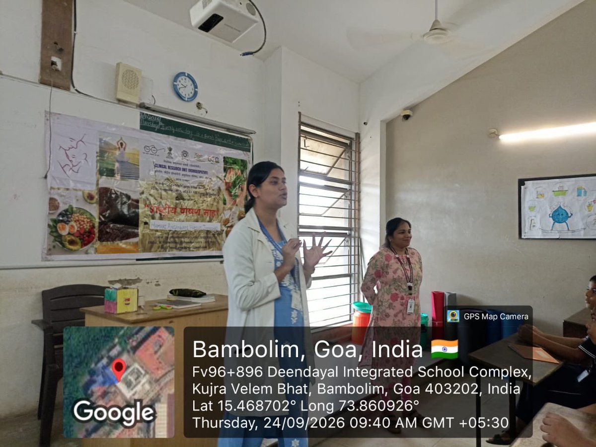 cruhgoa's tweet photo. Fresh food. Good nutrition.
As part of Poshan Maah, an awareness session on the “Importance of Fresh Hot Cooked Meals and Nutritious Food for Childhood Development” was conducted at Mushtifund High School on 24 September 2026, with the participation of 39 students https://t.co/nQFt4ba2V7
