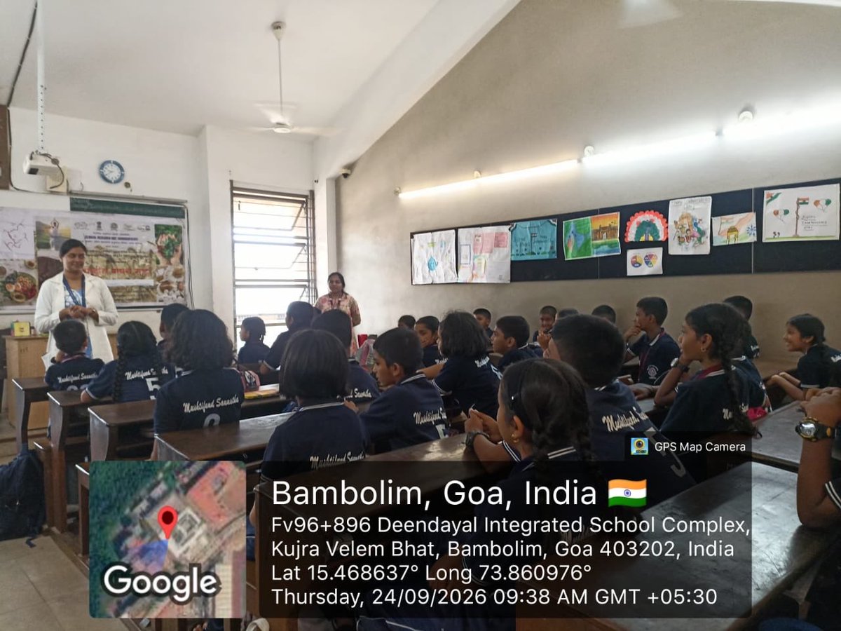 cruhgoa's tweet photo. Fresh food. Good nutrition.
As part of Poshan Maah, an awareness session on the “Importance of Fresh Hot Cooked Meals and Nutritious Food for Childhood Development” was conducted at Mushtifund High School on 24 September 2026, with the participation of 39 students https://t.co/nQFt4ba2V7