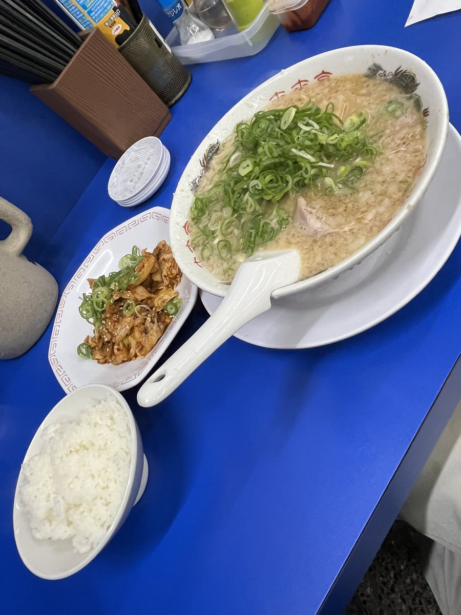 51Pb2j's tweet photo. 四日市市　来来亭さん

豚キムチ定食　1310円

ラーメンはこってりに😊豚キムチなんか甘く感じたな😅
ごちそうさまでした😋

#ラーメン　#豚キムチ定食　#四日市市　#来来亭　#158杯目 https://t.co/hlHvphrtwF