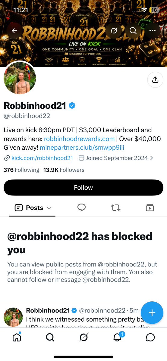 z1sh4rn's tweet photo. BEWARE OF @/Robbinhood ❗️❗️❗️

Story time! ⏱️

September 6, I won $100 from @/Robbinhood21 from his giveaway. It was a giveback as he won from @pp_privatejet_2. To claim the prize, he wanted us winners to create a ticket on Discord, so I did. I thought it would be given directly to my wallet or maybe to my Stake account, but NO. He wanted us to create an account on Minebit, and we'll receive the prize there. So because it's FREE MONEY (as he always says), I created an account under his code and gave him my SOL address on Minebit.

Fast forward, I learned that the $100 was $100 CAD. So I was like, "Really??? How come??? It wasn't clearly stated on his giveaway post." But I let that pass because, again, I just want to have my winnings.

After how many days, one of his admins assured me that it would be distributed within a week, so I hoped for that. Fast forward, it's been a week, and I kept asking for an update. His admins said Robbin doesn't have access to crypto, so he can't send the prizes. I let that pass again. Another week came, and his admin said it would maybe be given next week.

It was a red flag for me because why would it take so long just to send the prize? So I became so understanding and patient because, take note, that's my first big win this September since I rested for about months.

Fast forward, I messaged him here on X, and what I noticed was how badly he talked to me. I want to understand his words, but it's something so OFF. (Posted on  CS, just read.) What hurts me so bad is when he said I didn't earn it and that I put NO EFFORT into joining giveaways. LIKE WHAT THE HELL? He also said I'm not considerate when, in fact, he's the one who is NOT. Telling me I'm selfish and annoying just for asking for an update on my winnings that he has the responsibility to PAY.

Fast forward again and again, today is 3 weeks since I won from him, and I was about to check my ticket on Discord, but it had disappeared, and I can't find his DC group anymore. So I checked on him here on X, only to find out he had already blocked me. 🙃

I understand that he's been down recently and has his personal problems, but it's not the right way to bad-mouth your winners when we didn't do anything wrong but just ask WEN DISTRIBUTION? LOL.

If you still follow that guy pretending to be so rich and using his supporters for his own gain, lol, think twice.

THAT'S ALL. SORRY FOR THE NEGATIVITIES. LET'S KEEP GRINDING! HAPPY SUNDAY! 💗

From big win to dust lol. 
MAY BALIK YAN ROBIN TAMO.