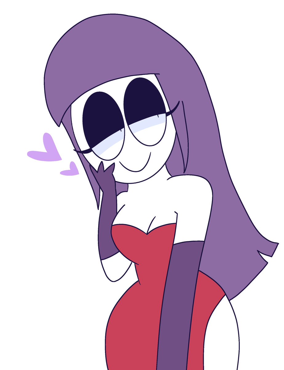 Lilakisser's tweet photo. My purple wife #spookymonth https://t.co/dqx1y5GU5c