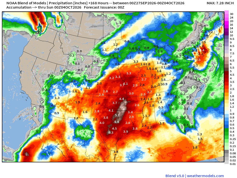 RyanWeather's tweet photo. Can you pick out on this map where Hurricane Polo's moisture will be impacting the United States?

Trillions upon trillions gallons of rainfall will be dumped (from the sky) on millions and millions of people.  

Get your gutters ready! https://t.co/95Exb5bqo3