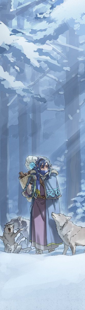 non_taro_0624's tweet photo. 雪山に住む魔法使いのお家 https://t.co/0HiILjxaMN