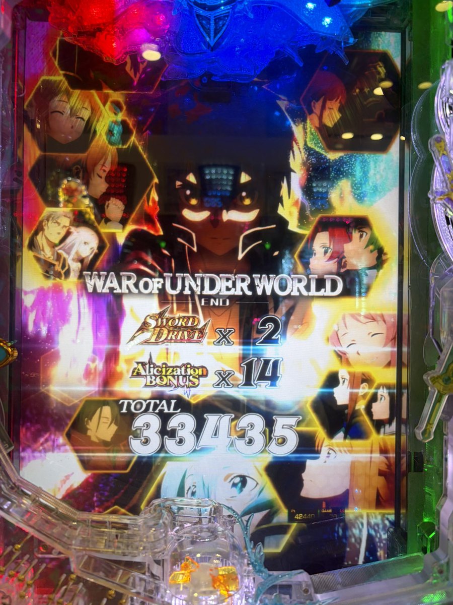 ka1912020's tweet photo. 下位ラッシュ8連からLTへ！
決意の刃はトップランプの裏ボタン紫から赤テロで咲け花まで！
その後γ駆け抜けでSBSは見れず

前回のLTと合わせて40000発オーバーで今日は大勝ち逃げです！！

投資24k、回収42440発 https://t.co/sm1tePZA3I