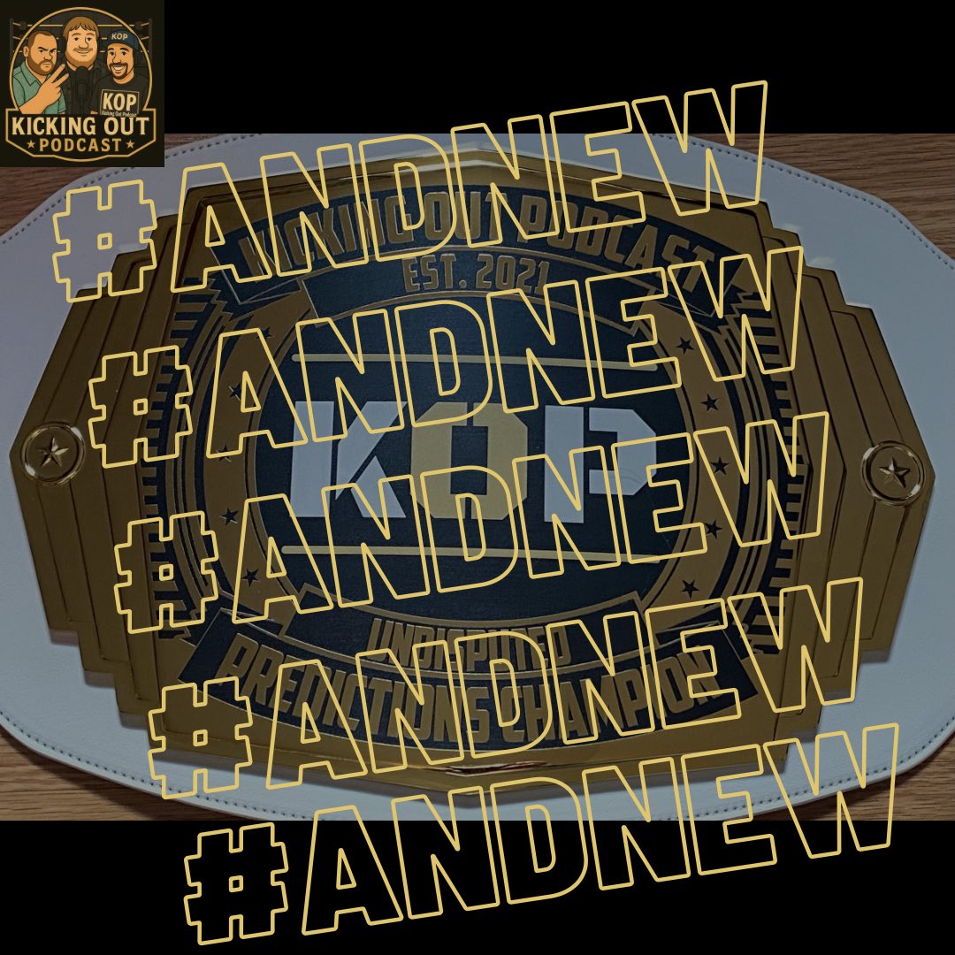 KickingOutPod's tweet photo. Here are the results from our #AEWAllOut Predictions #AndNew
@TannerLee92 - 43 (8/9 correct)
@PaulZartman87 - 36 (7/9 correct)
@THESHEP27 - 35 (6/9 correct) https://t.co/bZcDh0XEHA