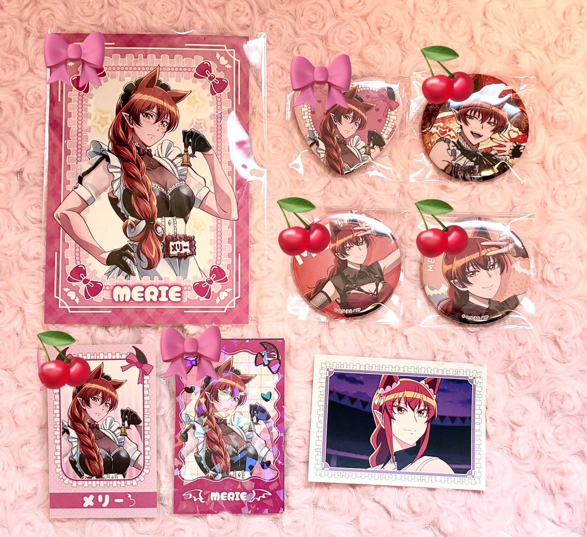 ptjffu's tweet photo. ꒰交換/譲渡/買取꒱
魔入りました！入間くん アモカフェ 

求）メリー 🎀＞🍒＞無印/定価
譲）画像/定価

୨୧都内＞ヤフーフリマ＞郵送
୨୧買取の際缶バ・レアは半数抱き合わせ可。メリー、アメリだと嬉しいです。
୨୧💗は🎀との交換、抱き合わせ含む方優先。💗缶バは缶バ同士のみ。 https://t.co/StTkBJn5Pn