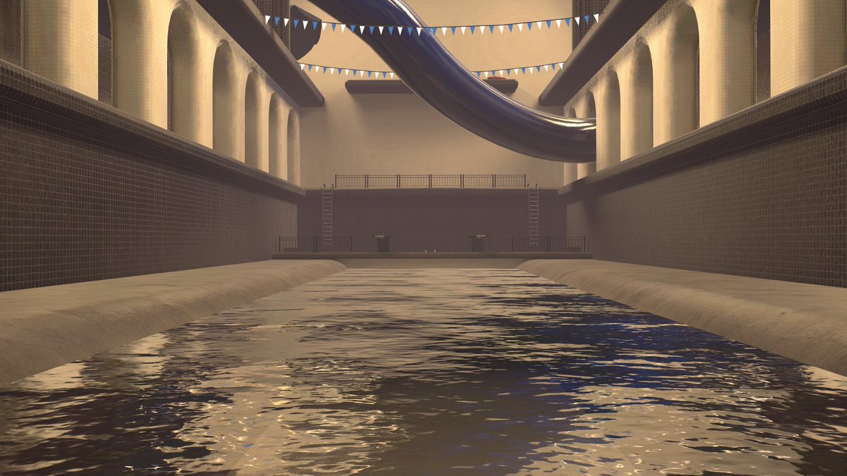 LaveyCOAT's tweet photo. Just got done exploring with some pals at COAT, we (aka me teehee!) found this pool area in some facility, pretty cool eh? https://t.co/eoxGu0D8pr