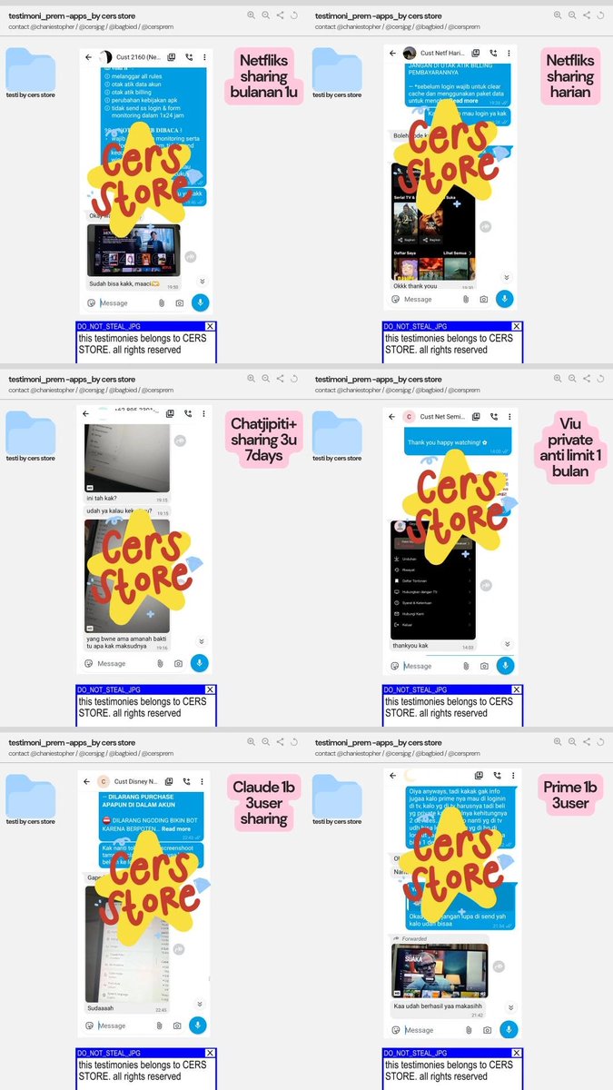 bagbied's tweet photo. ──── ୨୧ ──── updated testi by cers store (36) 🥞 https://t.co/DyAMebOmpk