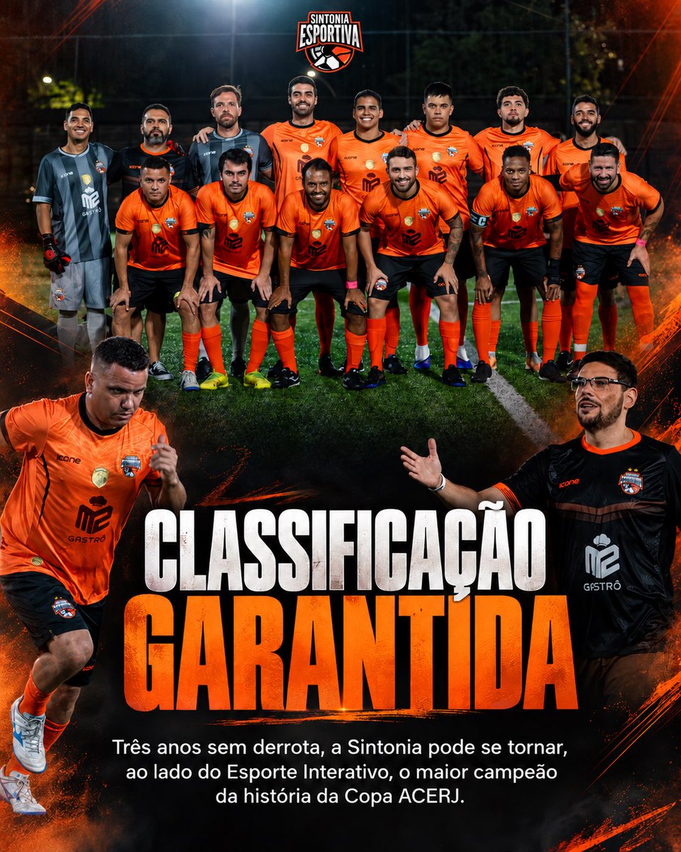 GoalTVBR's tweet photo. 🍊🏆 Invicta há três anos, a Sintonia Esportiva terminou a primeira fase da Copa ACERJ com 9 pontos e a melhor campanha.

Bicampeã em 2024 e 2025, a equipe de Bruno Castanha busca o tri e enfrenta a Jornada Esportiva na próxima sexta-feira. ⚽ #copaacerj https://t.co/L8Zc6N8dAb