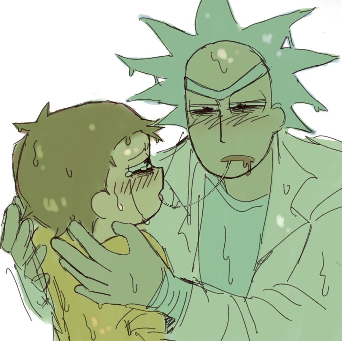 rickittome's tweet photo. now kiss #rickorty #toxicrickandmorty https://t.co/tPI6rRfiUM
