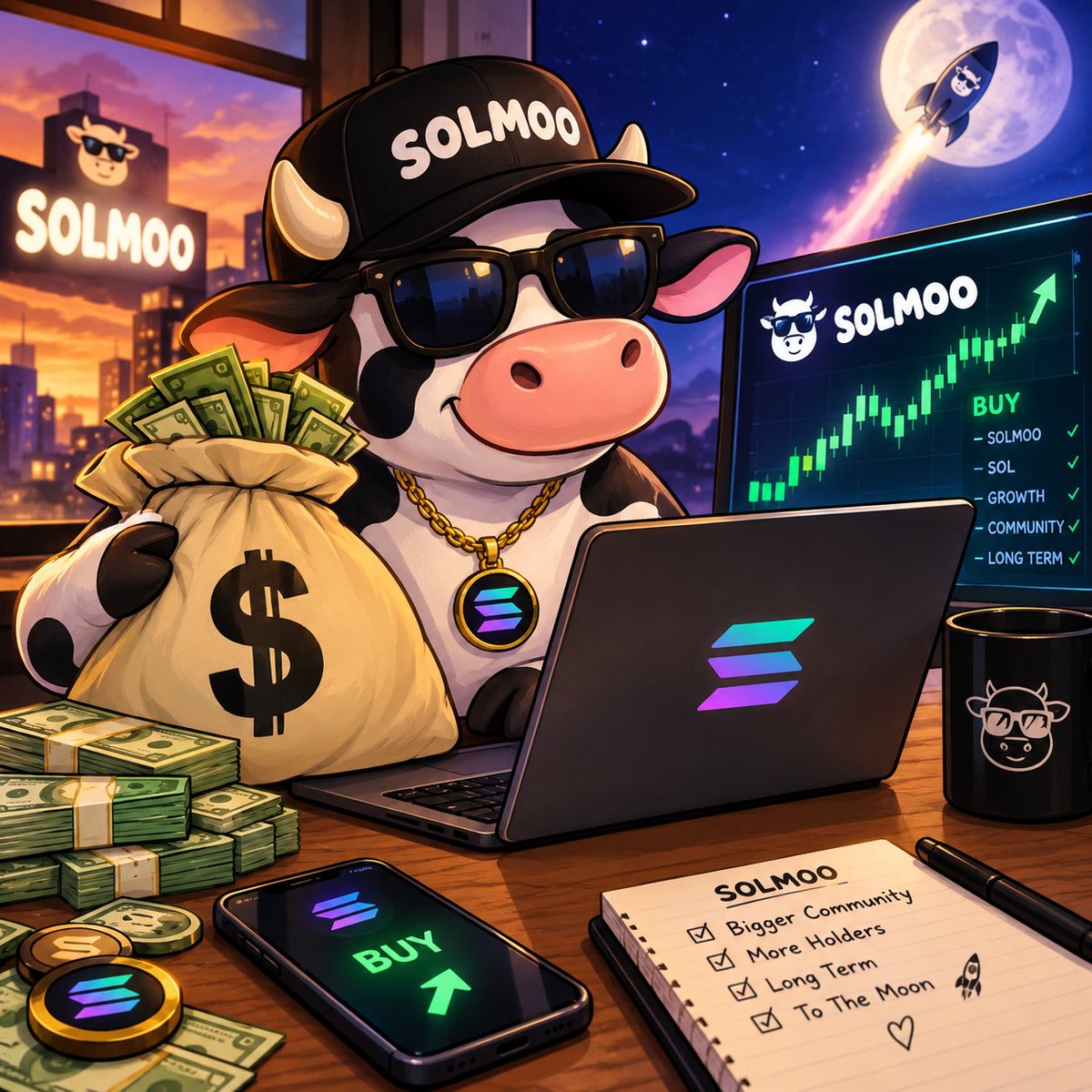 SOLMOOsvj's tweet photo. 🐮 NEW SOLMOO TG

If you’re genuinely interested in SOLMOO and want to follow the journey closely, come join us.

We’re building something for the long term, one step at a time. 🤝

🎁 500 members = one member wins for the best over all post $200

Come be part of it. ❤️

Also no people looking for a job not bots are allowed and you will get kicked from the gc if you are.

👇 Join here:
https://t.co/vpmJSuUsmS