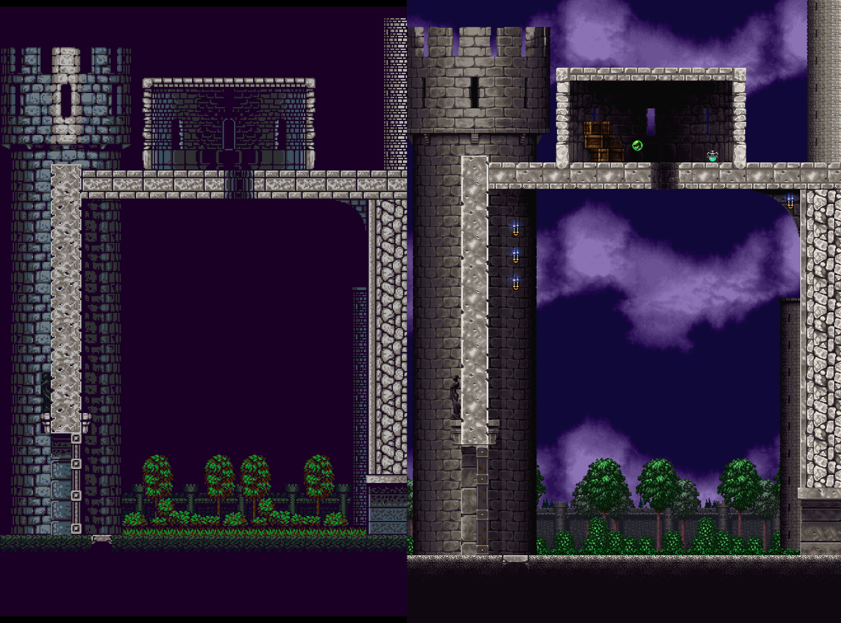 blood__monkey's tweet photo. more of the castlevania symphony of the night gameboy color demake https://t.co/rWOgHzWH5a