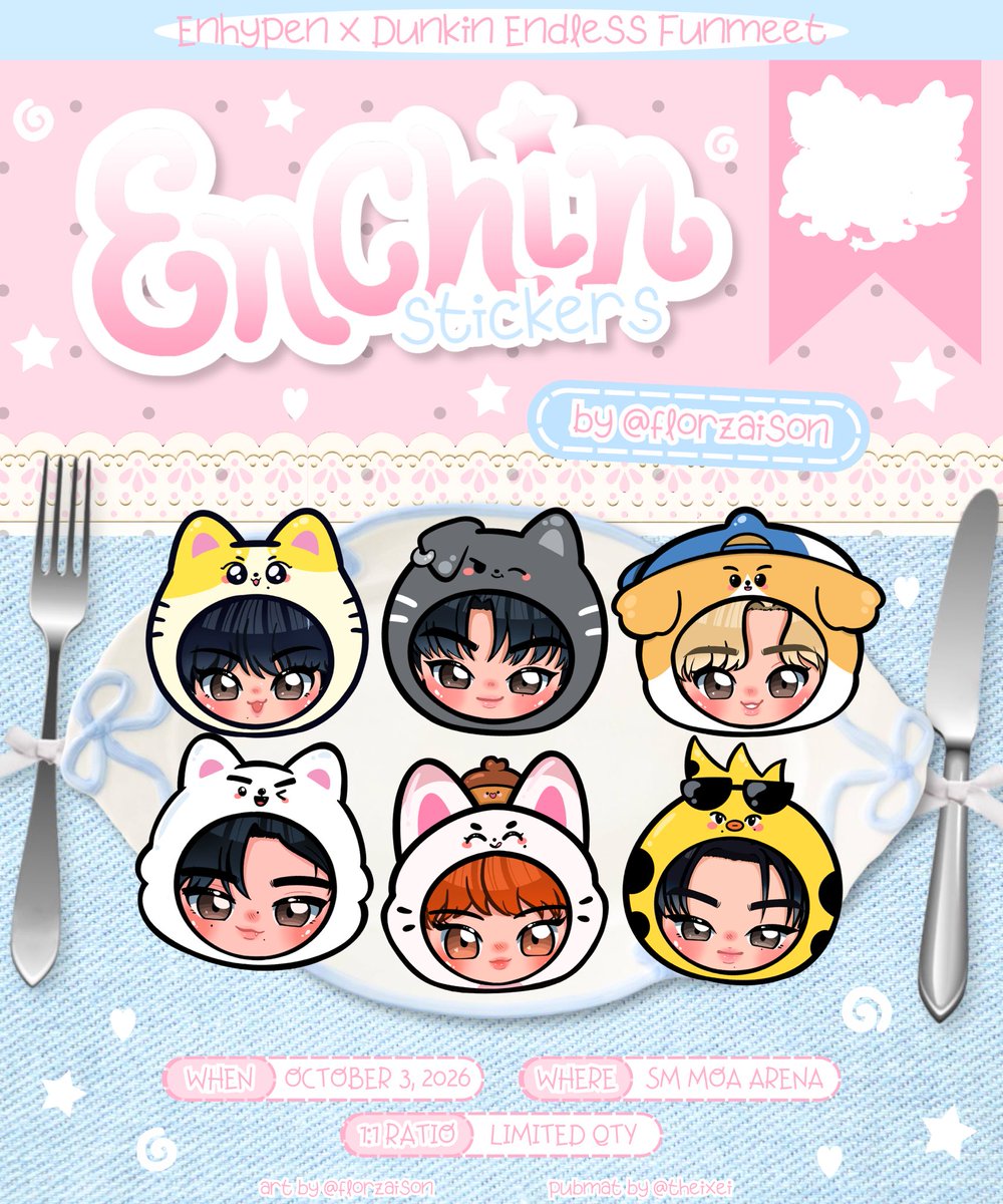 florzaison's tweet photo. ✼••┈┈┈๑⋅⋯୨˚୧⋯⋅๑┈┈┈••✼

ENHYPEN x Dunkin Endless Funmeet

fan support by: @florzaison 

🗓️ : October 3, 2026
📍 :  Moa Arena

       ⟢ 1:1 ratio (pins)
       ⟢ rt &amp; likes are appreciated ♡
       ⟢ exact loc tba .ᐟ

#DunkinPH_Endless #ENHYPEN https://t.co/uJ6pWqGwuk