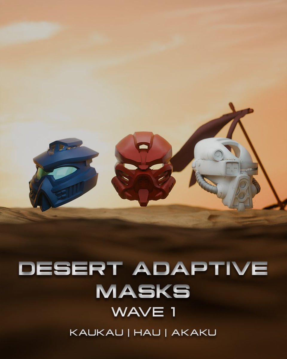 buryumocs's tweet photo. Desert Adapted Nuva Masks, Wave one.
Modelled by Galva_, commissioned by me. https://t.co/LGbTmSl1gN