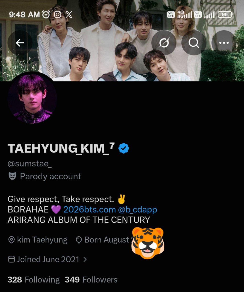 sumstae_'s tweet photo. Bought subscription today. How is my acc looking.?? It's looking pretty 😭

I bought it just because I wanna raise my voice for tae's safety. https://t.co/dXGT9pfrVm