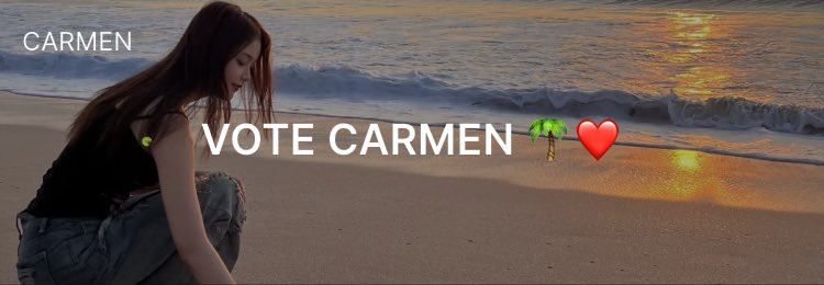 Aeni47's tweet photo. #coogoong
ae47 is supporting #CARMEN🥰

“VOTE CARMEN 🌴❤️” https://t.co/gec7ZKWt6I