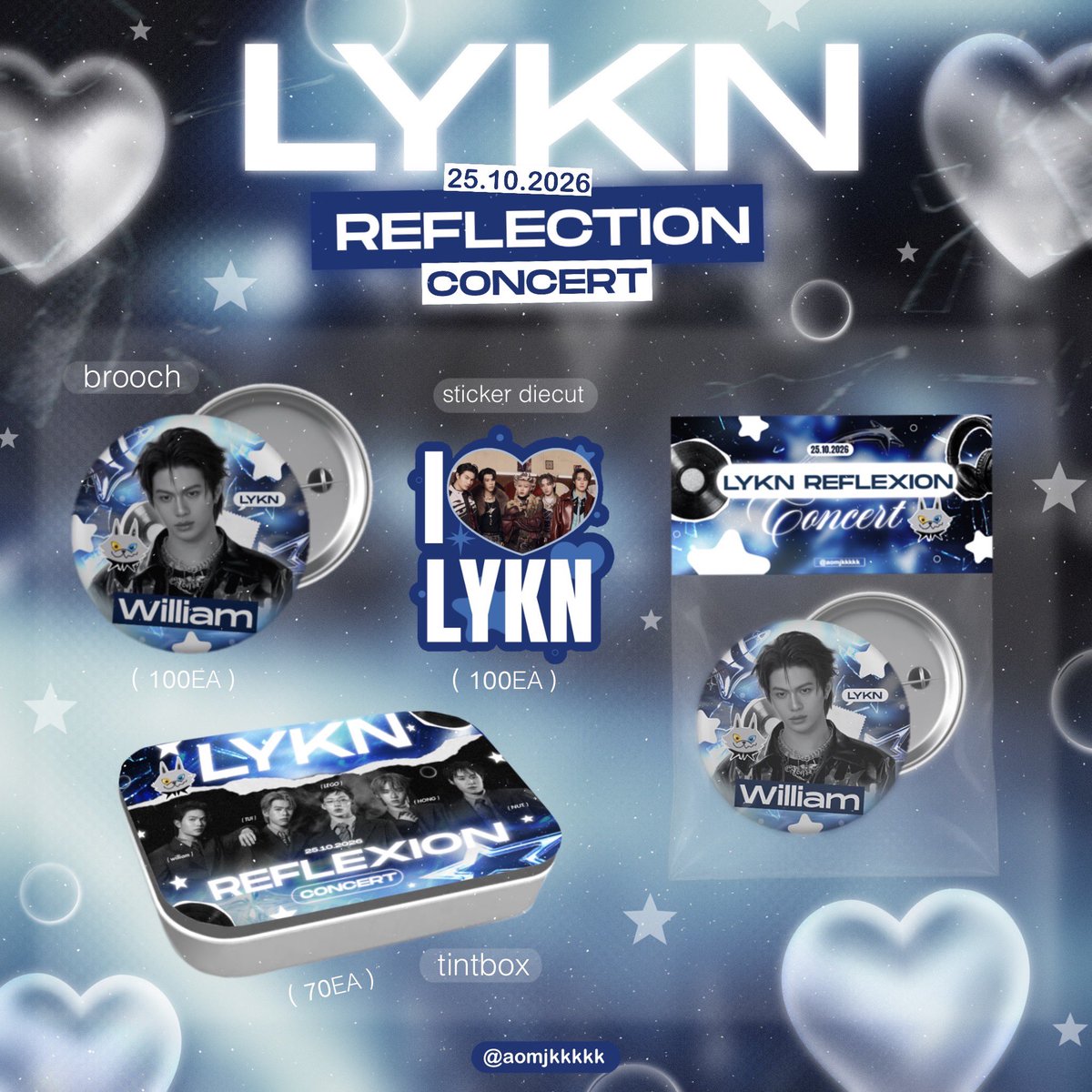 aomjkkkkk's tweet photo. ⋆ ꙳ₓ  pls kindly rt 📧⊹
GIVEAWAY LYKNReflexionConcert ᩚ

യ brooch 100 ea
യ sticker diecut 100 ea
യ tintbox  70 ea

📍 Impact arena 
⏰ date: 25 oct 2026 
🗓️time: tba

#LYKNReflexionConcert
#LYKN https://t.co/VAQHLDYICd