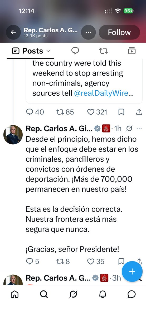 PhilEhr's tweet photo. BREAKING: @DHSgov just called @RepCarlos a liar in public.

Carlos sits on the Homeland Security Committee, yet he has no idea what DHS is doing. He isn’t in the room or on any calls. He has no influence with his own party.

6 years in Congress. 3 pensions. 0 influence.