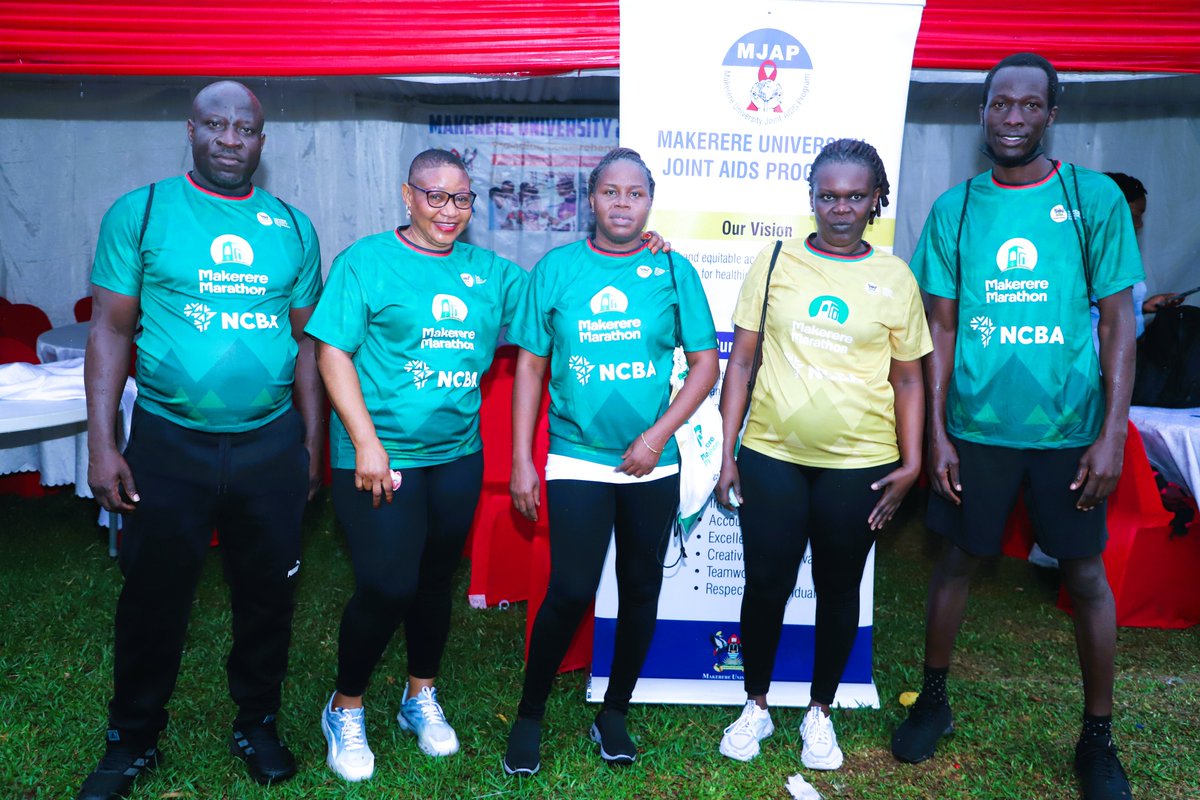MJAPUg's tweet photo. Energy! 🔥📷

Our teams have braved the morning rains and are all set for the day! 🌧️💪🏃‍♀️🏃‍♂️

Rain or shine, the spirit remains unstoppable! 🔥
#2026MakMarathon
@MakRun_Ug 
@MakEndowmentFnd https://t.co/Y0yIRVg3Ge
