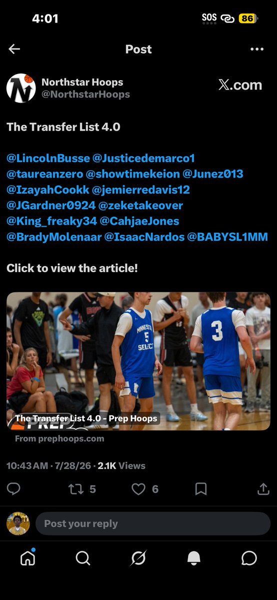 CahjaeJones's tweet photo. Thank you to @NorthstarHoops @PrepHoops @RyanJamesMN https://t.co/DPOBcd5Bhv