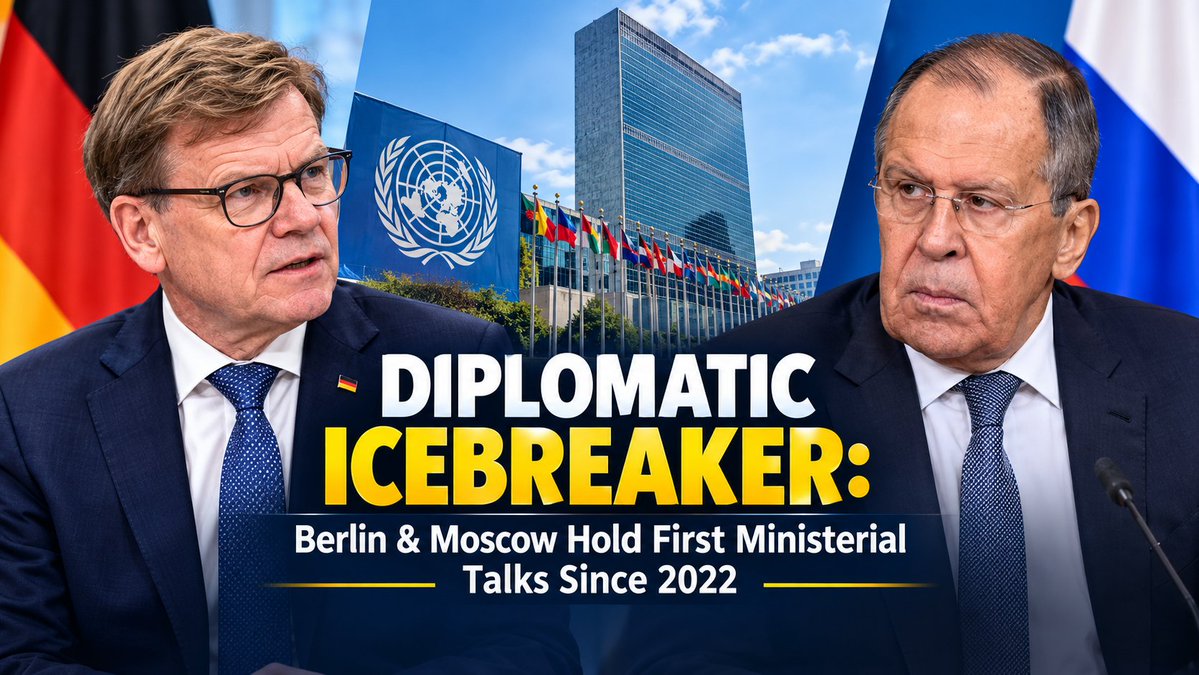 rrnewstrends's tweet photo. 🔴 BREAKING: German Foreign Minister Johann Wadephul and Russian FM Sergey Lavrov have met at #UNGA in New York—marking the first ministerial-level talks between Berlin and Moscow since 2022. 🧵👇 https://t.co/08kXlnntHS
#Germany #Russia #Diplomacy #UkraineWar https://t.co/hwcTEplZUB
