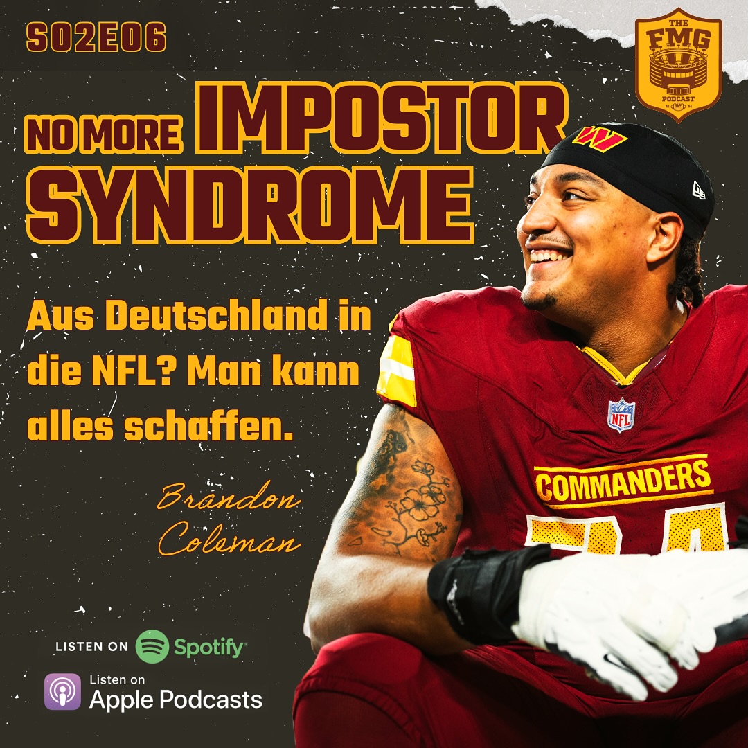 pacifica16's tweet photo. صورة من Football Beyond Borders مع واشنطن كوماندرز وبمشاركة Commanders ويان بومرمان وبليك كولمان وSpotify DE وNFL Deutschland وApple Podcasts. https://t.co/NydULZnT3j